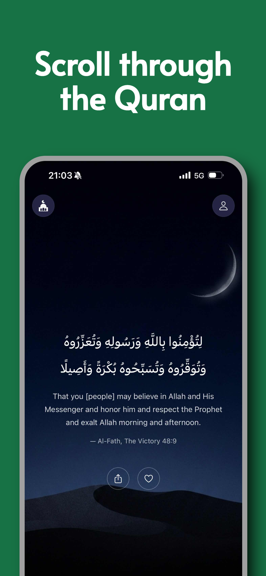 Qibla compass towards Mecca