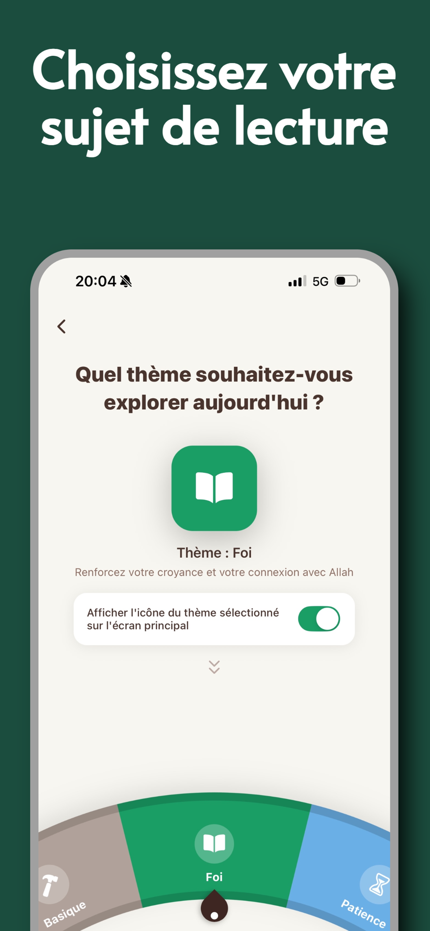Suivi d'habitude et widgets écran d'accueil
